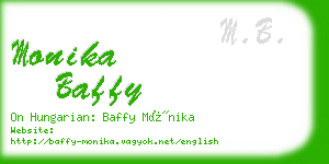 monika baffy business card